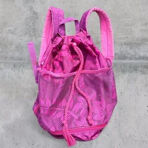 Y2K 2005 Gap Kids Hawaiian Round hibiscus flower backpack